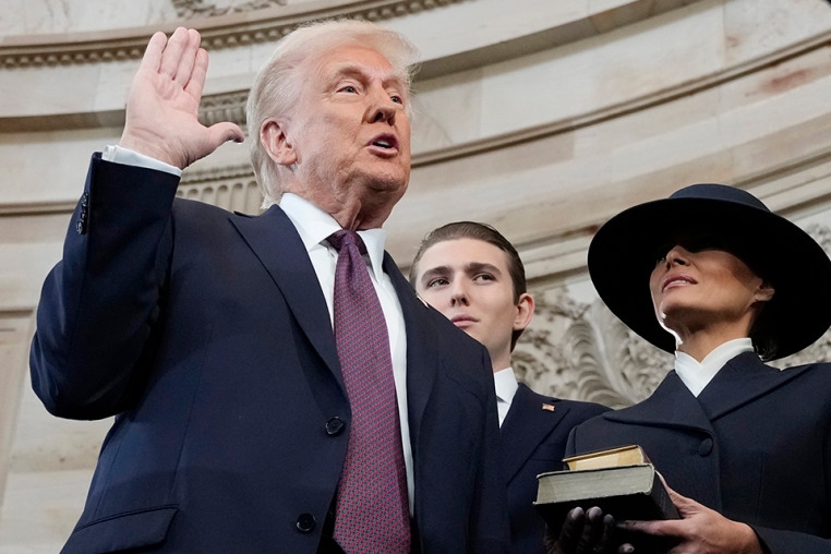 donald trump power swearing-in swearing politics political politician