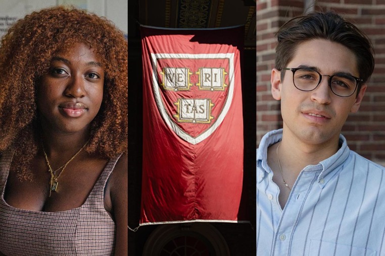 Harvard students Jacqueline Metzger and Karl Molden.
