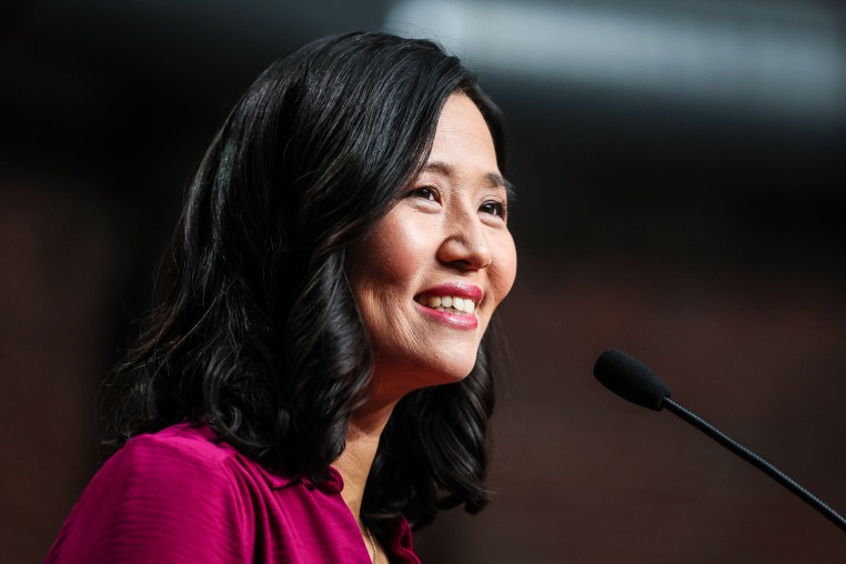 Michelle Wu smiles