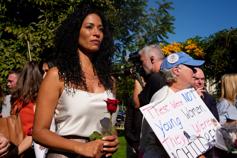 Image: Rally Held Outside U.S. Capitol In Solidarity With Epstein Victims