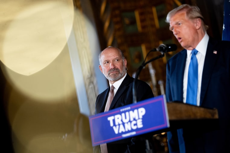 President-Elect Trump Speaks To The Press At Mar-A-Lago
