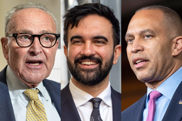 Charles Chuck Schumer, Zohran Mamdani, Hakeem Jeffries