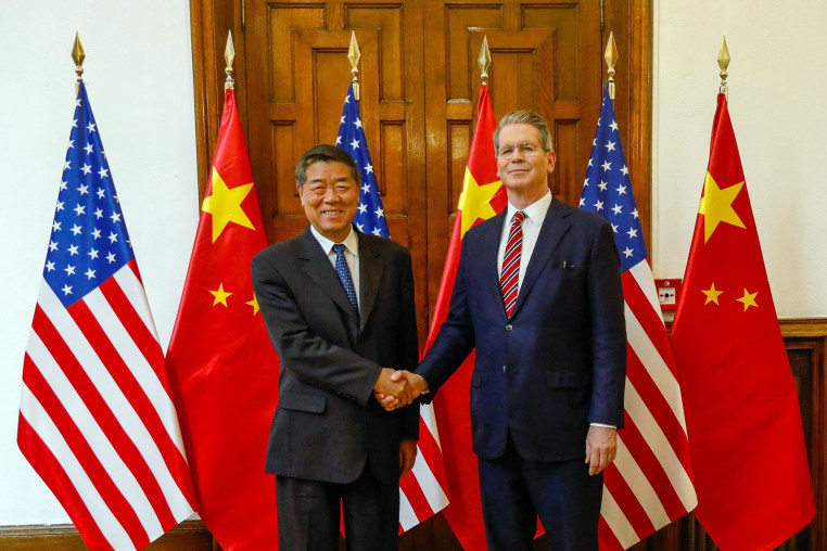 Treasury Secretary Scott Bessent and Chinese Vice Premier He Lifeng