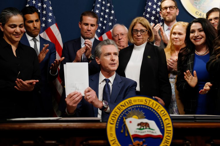 Image: California Gov. Newsom Leads Democratic Redistricting Plan In The State