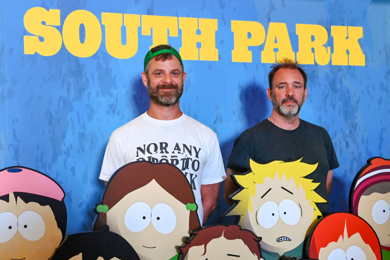 Matt Stone and Trey Parker at Comic-Con in San Diego on July 24, 2025.