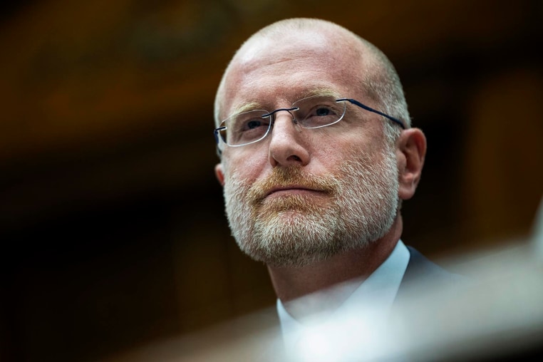 Brendan Carr testifies during a House hearing in 2023.