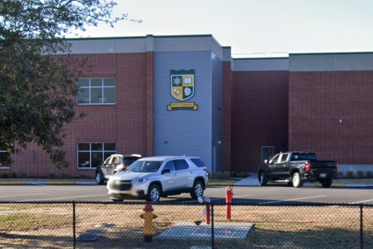 An exterior building photo of West Florence High School