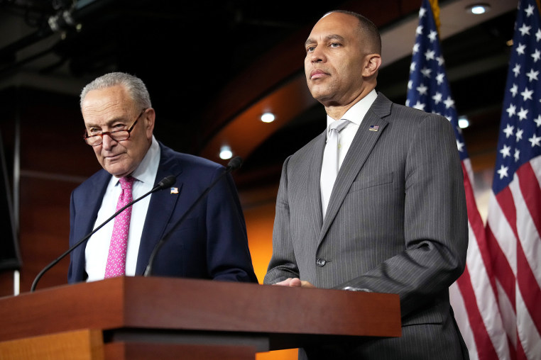 chuck charles schumer hakeem jeffries politics political politicians