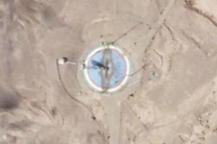 Satellite images captured on Wednesday show a scorched launch pad at Iran’s Imam Khomeini Spaceport in Semnan province.