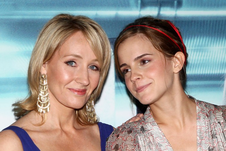 J K Rowling and Emma Watson