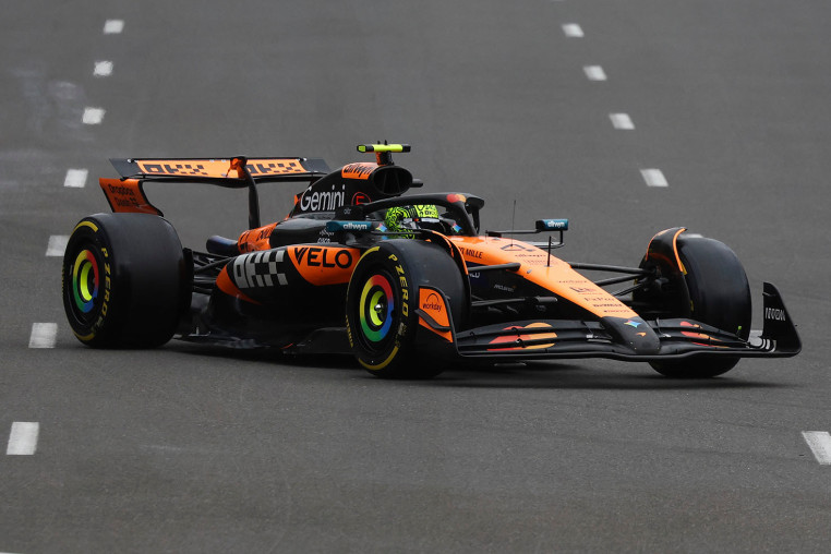 Lando Norris of McLaren ahead of the Formula 1 Grand Prix of Azerbaijan at Baku City Circuit in Baku, Azerbaijan on September 21, 2025. 