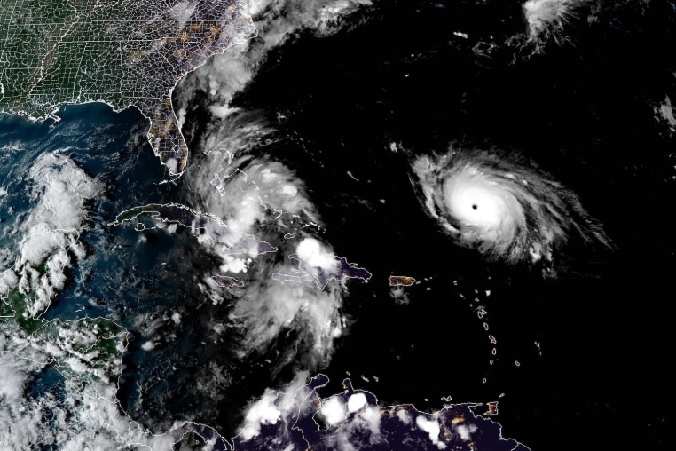 Hurricane Humberto and Tropical Depression Nine.