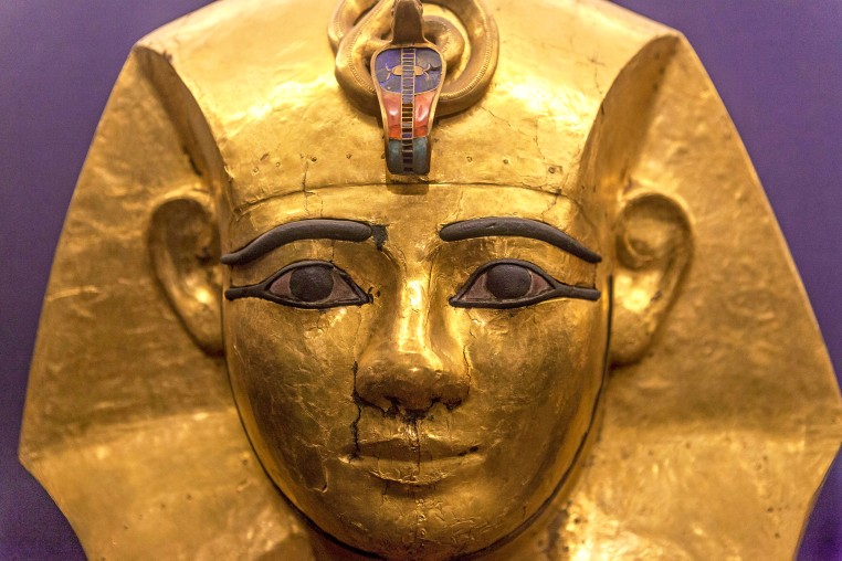 Gold funerary mask of Amenemope, Museum of Egyptian Antiquities, Cairo