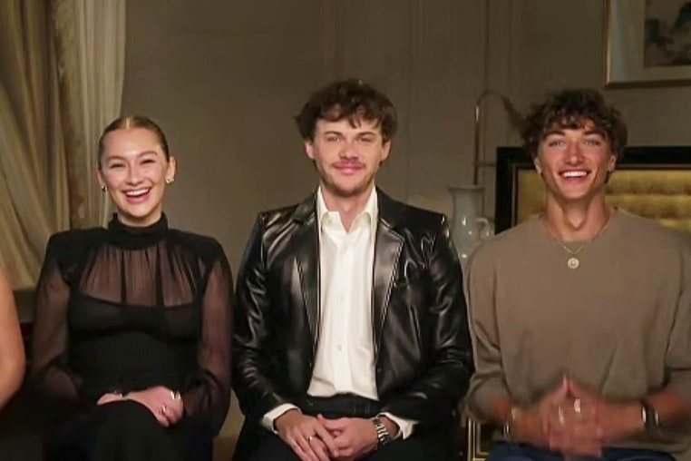 Jenny Han, Lola Tung, Christopher Briney, and Gavin Casalegno.