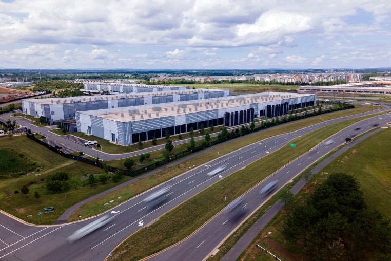 Data centers in Ashburn, Loudon County, Va.