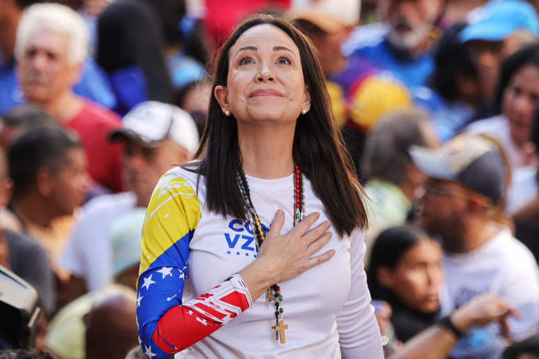 Image: File Photo: Venezuelan Opposition Leader Maria Corina Machado Wins Nobel Peace Prize