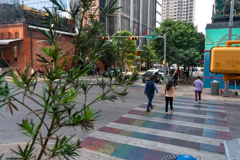 Rainbow crosswalk