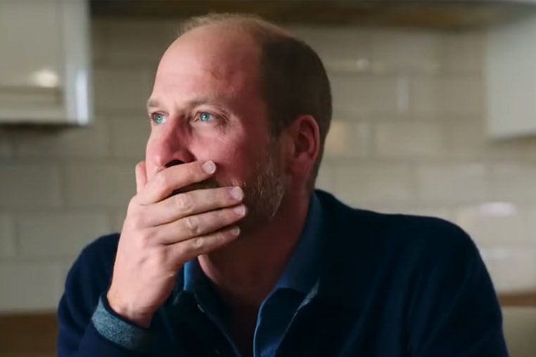 Prince William becomes emotional hearing the story of a man's suicide in a recent film released by the royals for World Mental Health Day. 