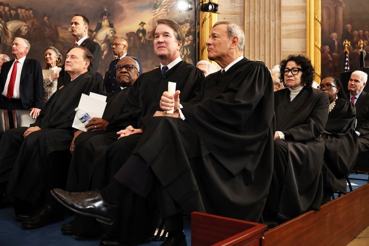 U.S. Associate Supreme Court Justice Samuel Alito, Jr., U.S. Associate Supreme Court Justice Clarence Thomas, U.S. Supreme Court Associate Justice Brett Kavanaugh and U.S. Supreme Court Chief Justice John Roberts.