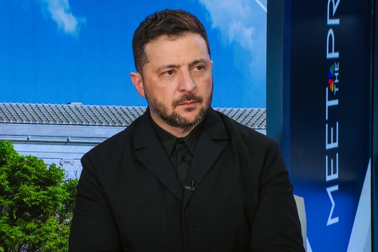 Ukraine's President Volodymyr Zelenskyy speaks to Meet The Press' Kristen Welker on Oct. 17, 2025.