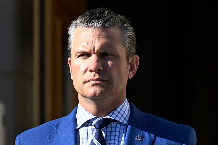 Pete Hegseth at the Pentagon.