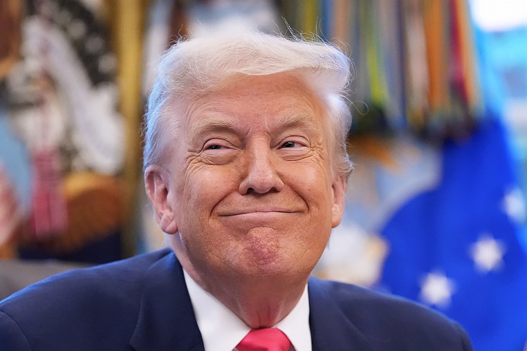 U.S. President Donald Trump in the Oval Office.