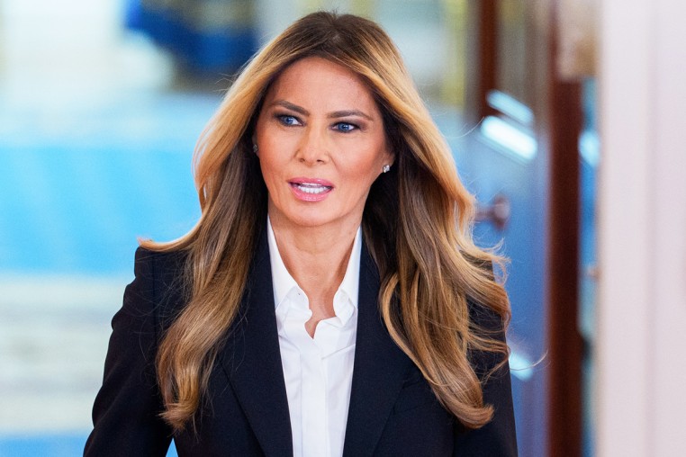 US first lady Melania Trump in the White House.