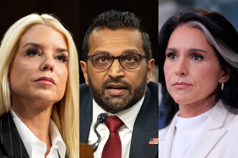 Pam Bondi; Kashyap Patel; Tulsi Gabbard,