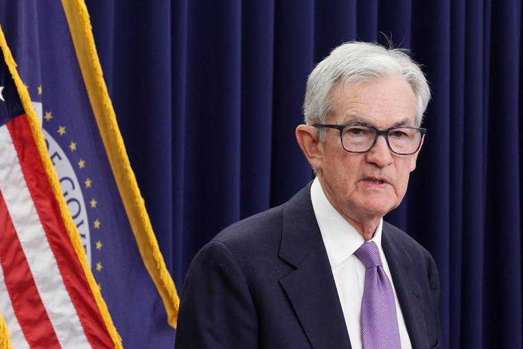 Federal Reserve Chair Jerome Powell speaks following a meeting of the Federal Open Market Committee on Oct. 29, 2025.