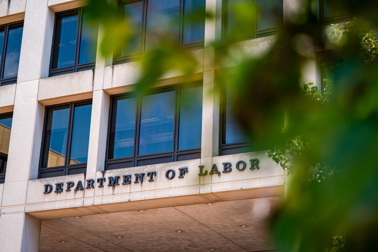 The US Department of Labor headquarters.