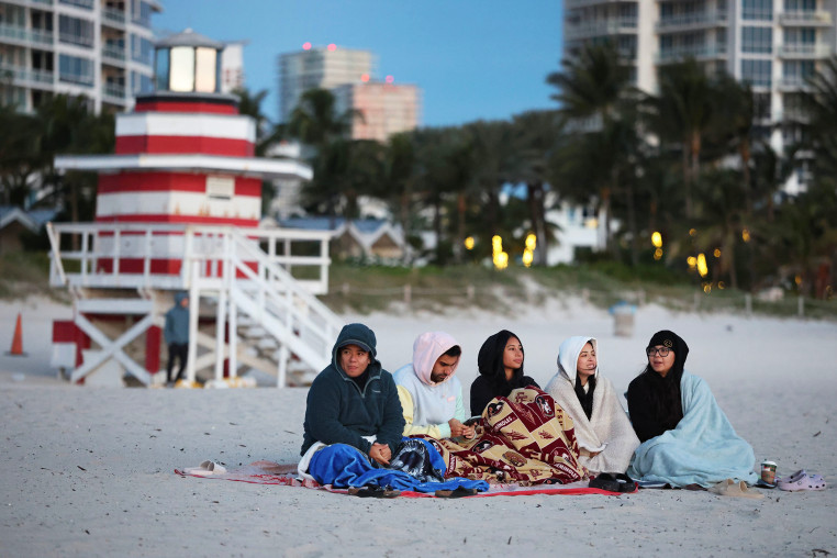 Image: MIAMI BEACH: Arctic Blast Brings Frigid Temperatures To Large Swaths Of U.S.