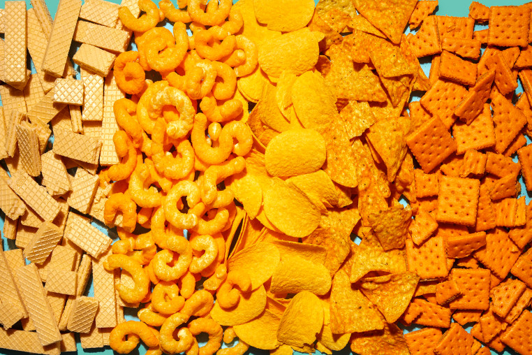 Junkfood in an Ombre Pattern.