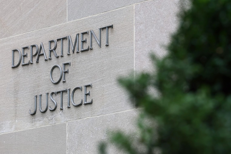The Department of Justice building on July 18, 2025.