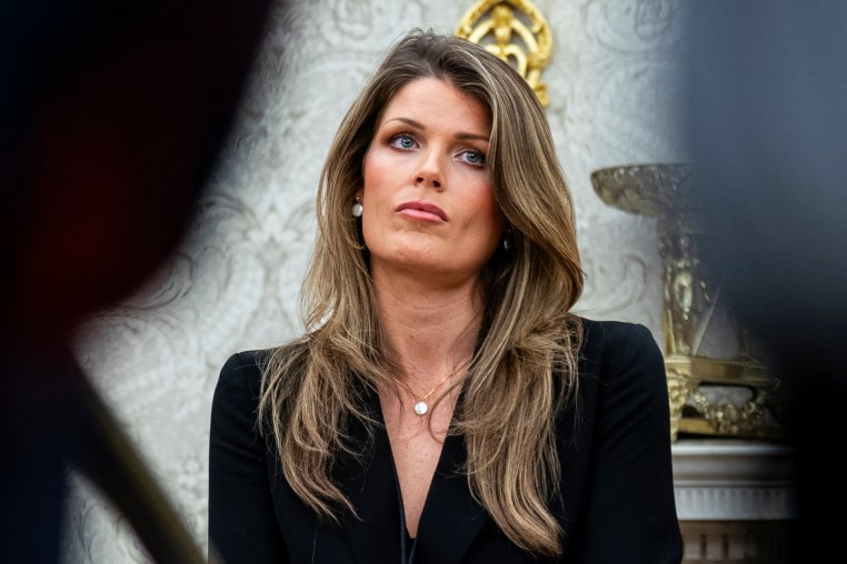 Attorney Lindsey Halligan in the Oval Office of the White House