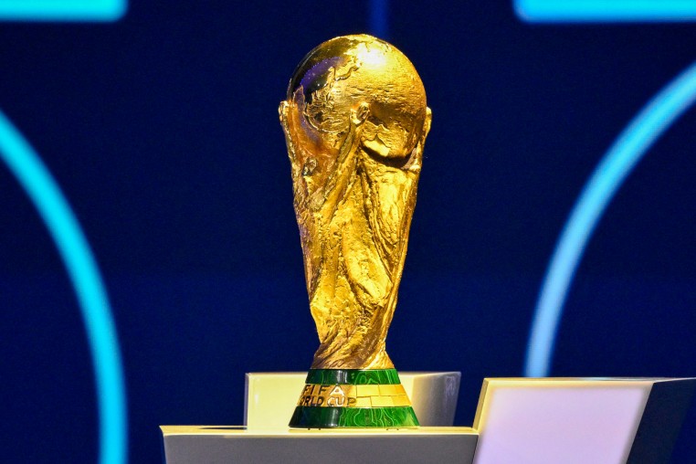 The FIFA World Cup Trophy.