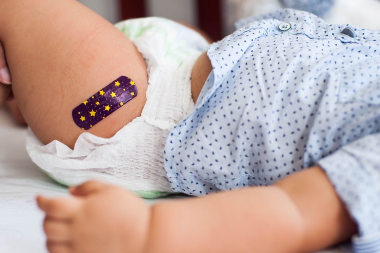 baby boy with adhesive bandage3
