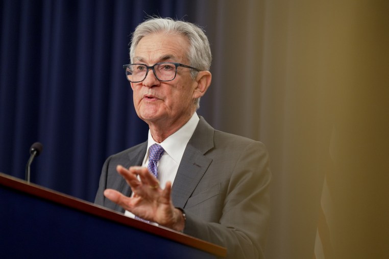 Jerome Powell, chairman of the US Federal Reserve, during a news conference following a Federal Open Market Committee (FOMC) meeting in Washington, D.C. on Wednesday.