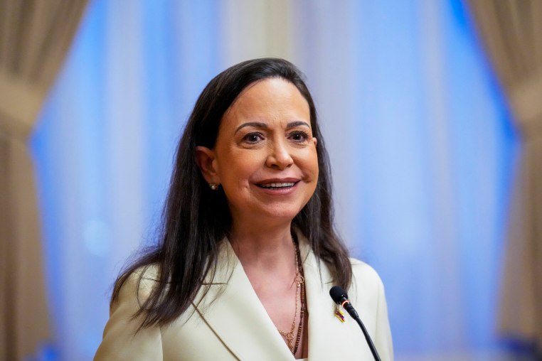 Image: TOPSHOT-NORWAY-VENEZUELA-NOBEL-PEACE-PRIZE