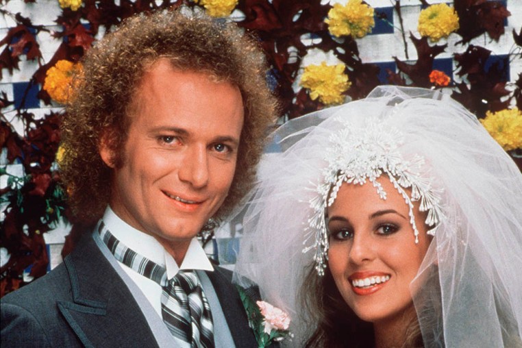 Luke and Laura, played by Anthony Geary and Genie Francis, are married on "General Hospital" in 1981.