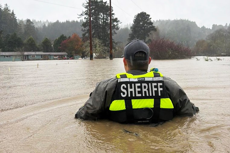 Flooding on Sunday, Dec 21, in Freshwater, California.