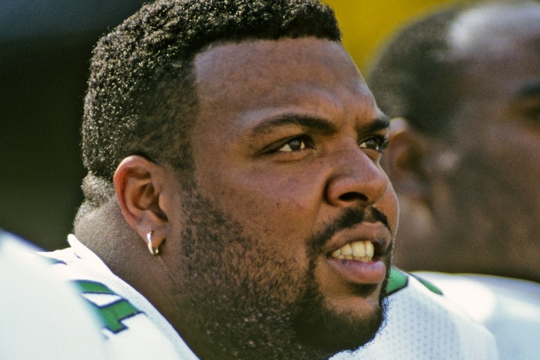 Defensive lineman Kevin Johnson  in Philadelphia, in October 1995.
