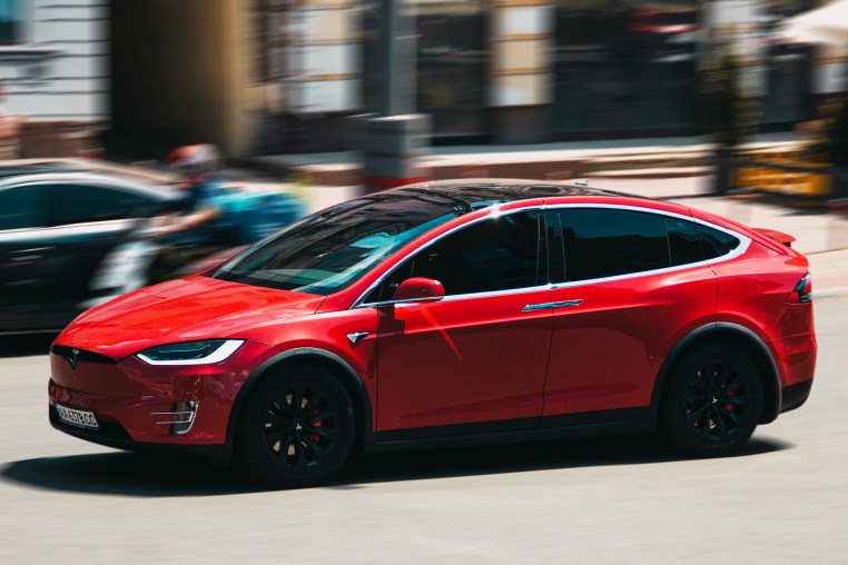 A Tesla Model X in 2021.