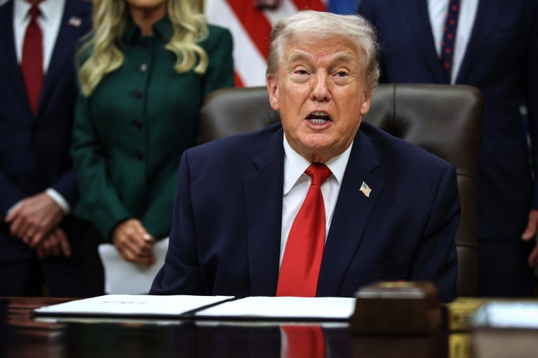 Image: President Trump Makes Announcement On Addiction Recovery Programs In Oval Office