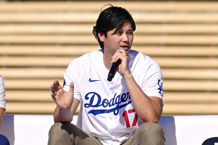 Shohei Ohtani talking 