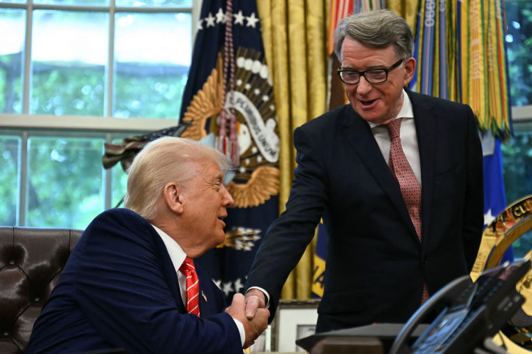 Peter Mandleson and Donald Trump