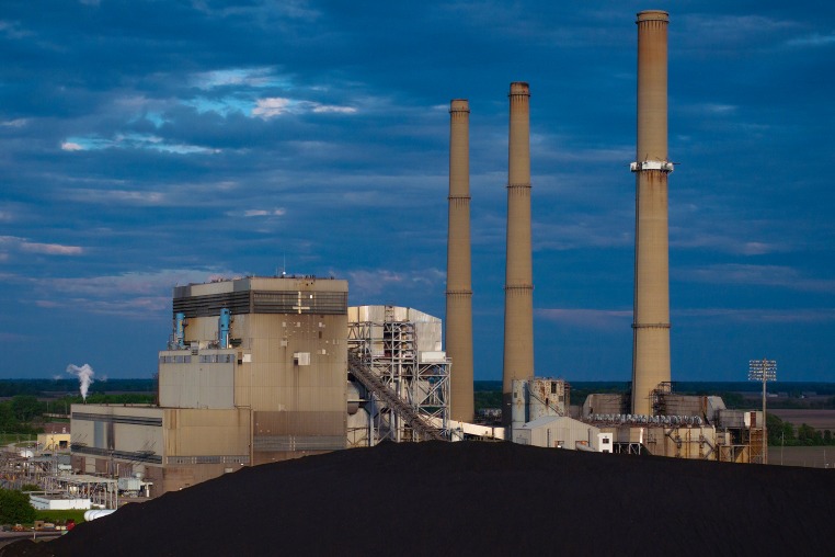 Coal fired power station.