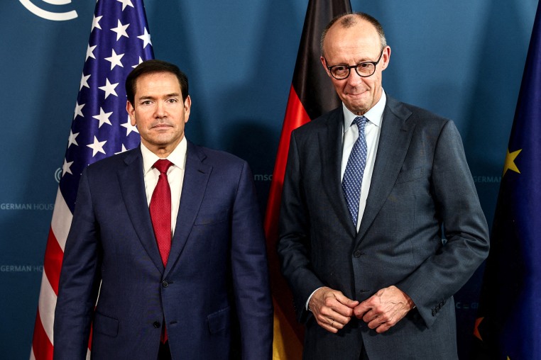 Image: German Chancellor Friedrich Merz  and U.S. Secretary of State Marco Rubio
