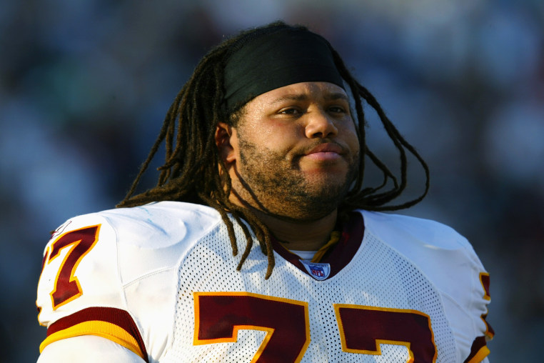 Tre Johnson with his helmet off