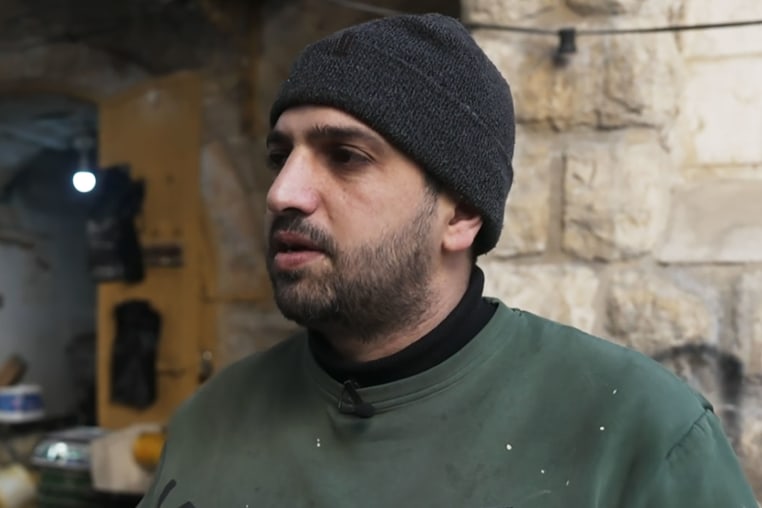 Monzer Shawamla is a baker in Hebron's old city. 