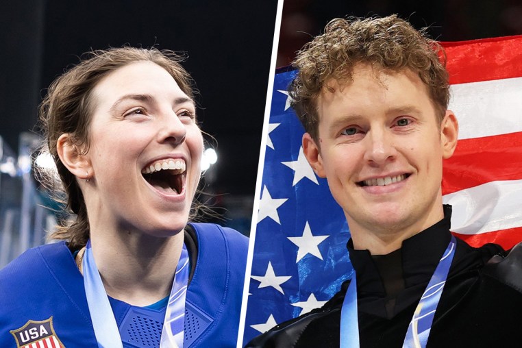 Hilary Knight and Evan Bates